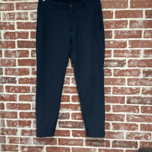 Mack Weldon Mens Navy Blue Weather Resistant Radius Flex Joggers Size M Fair Con - Picture 1 of 8